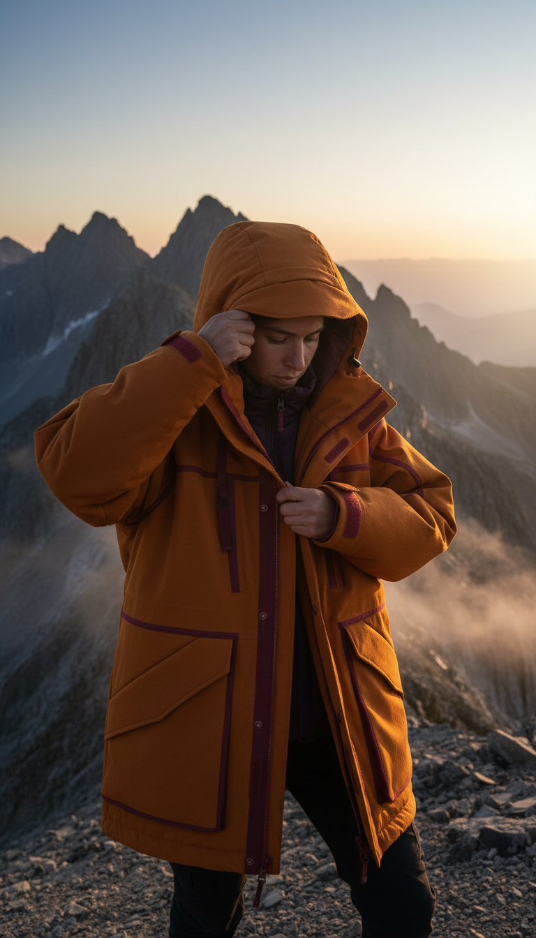 Oversized Outerwear Jacket in use