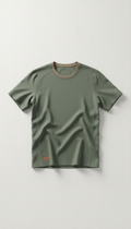 Performance technical tee, Default arrangement is 3/4 angle on apparel laid flat or gently draped over curved surfaces for...