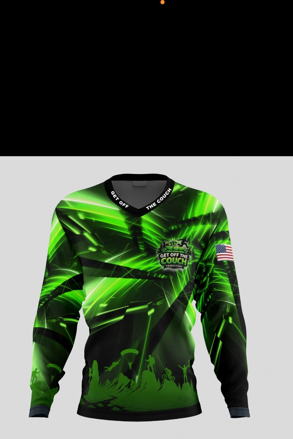 Get Off The Couch Productions long sleeve jersey, new design (pre-order)